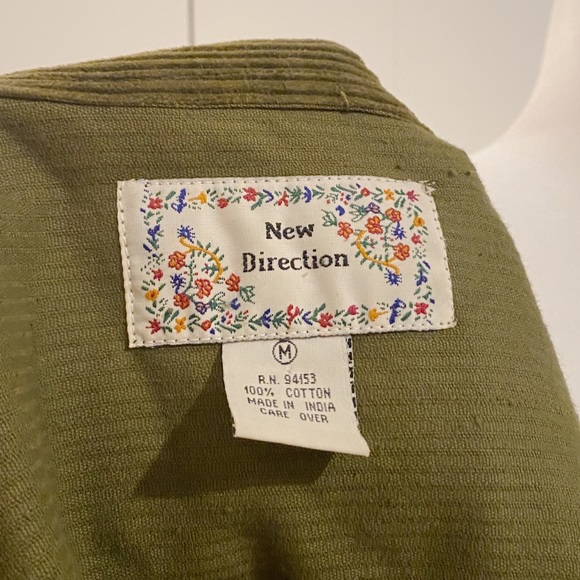 Vintage New Directions Corduroy Button Down - Picture 3 of 3